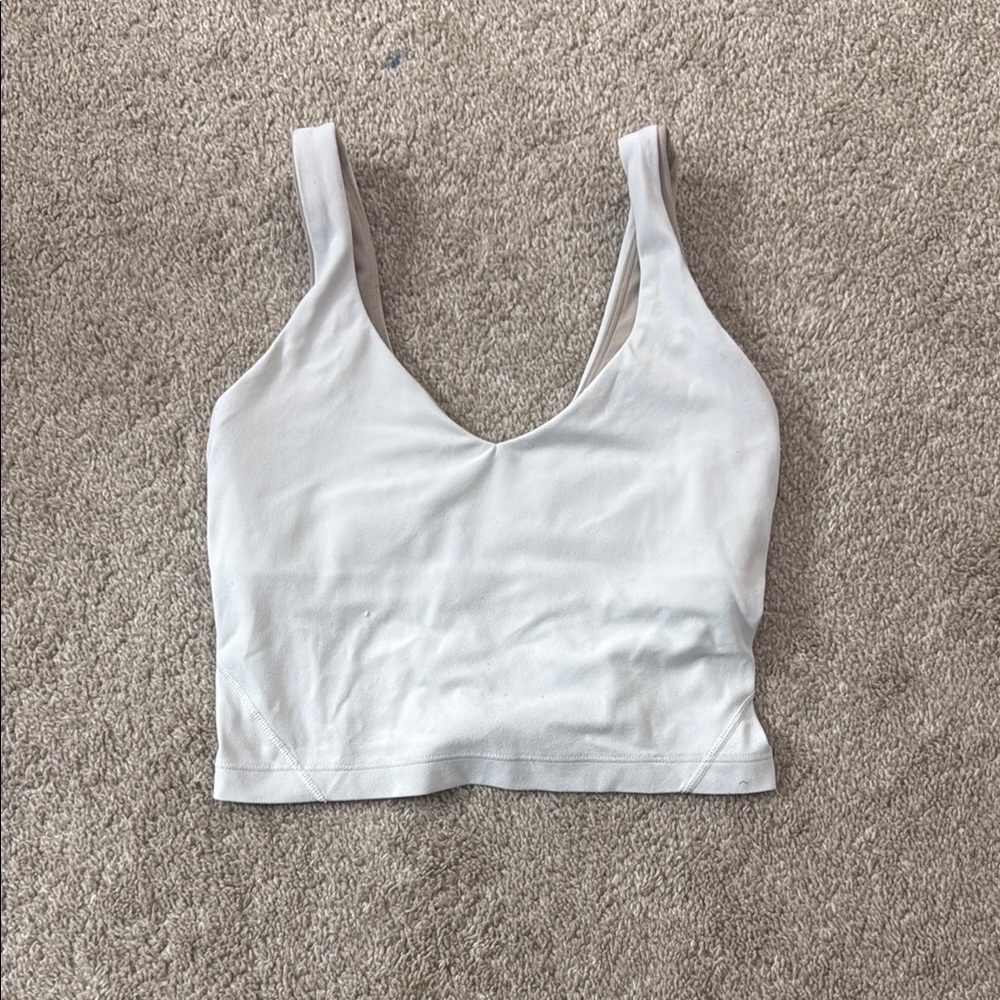 White Lululemon align tank